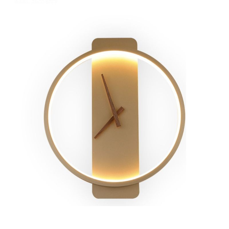 Skulpturale Wanduhr Mit Sanftem Warmweißem Licht Und Ruhigem Quarzwerk Für Schlafzimmer Wohnzimmer Flur Büro