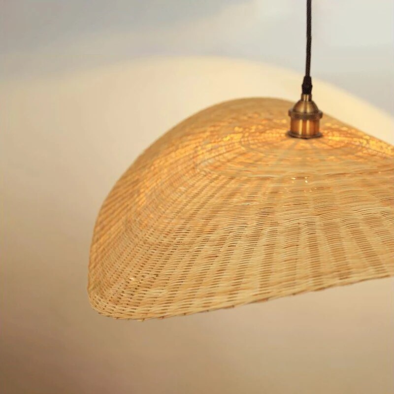 Moderne Rattan Loft Pendelleuchte Aus Bambus Geflochtenem Design Umweltfreundlich Natürliche Eleganz Für Wohnräume