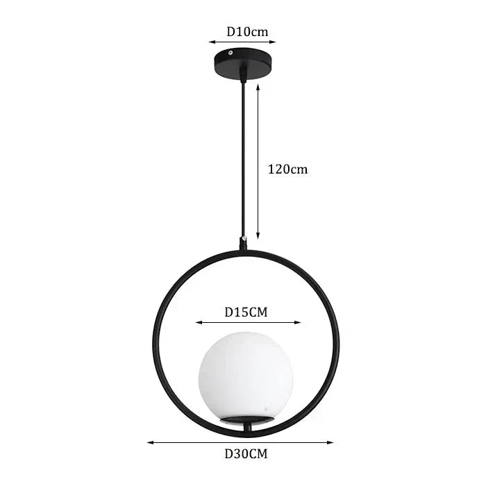 Elegante Moderne Glas Pendelleuchte Mit Glas Ball Pendelleuchte Design Und Messing Und Chromakzenten Für Industrielle Innenräume