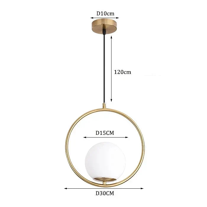 Elegante Moderne Glas Pendelleuchte Mit Glas Ball Pendelleuchte Design Und Messing Und Chromakzenten Für Industrielle Innenräume