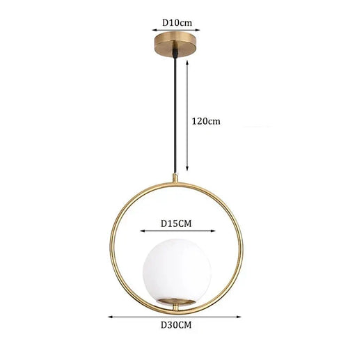 Elegante Moderne Glas Pendelleuchte Mit Glas Ball Pendelleuchte Design Und Messing Und Chromakzenten Für Industrielle Innenräume
