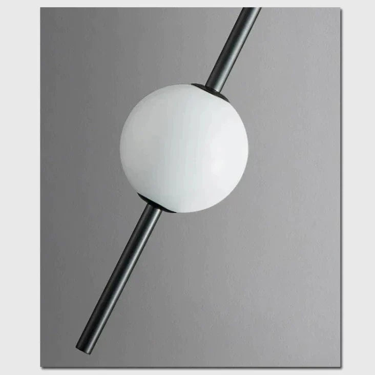 Elegante Pendelleuchte Mit Doppeldraht Stangendesign Und Glasglobus Für Esszimmer Wohnzimmer Und Küche