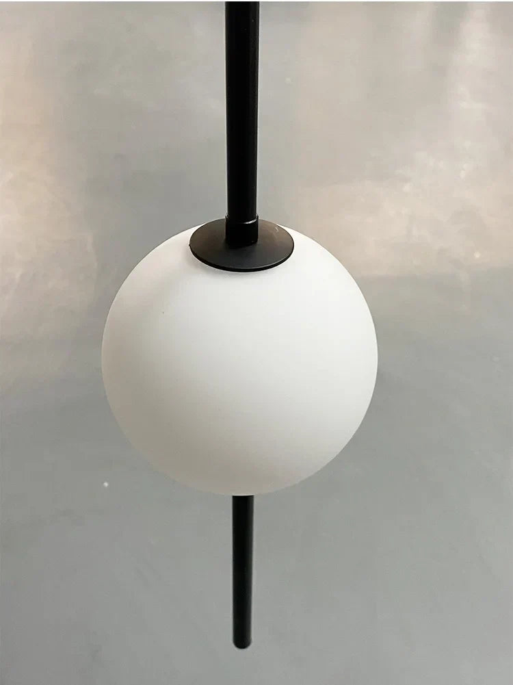 Elegante Pendelleuchte Mit Doppeldraht Stangendesign Und Glasglobus Für Esszimmer Wohnzimmer Und Küche