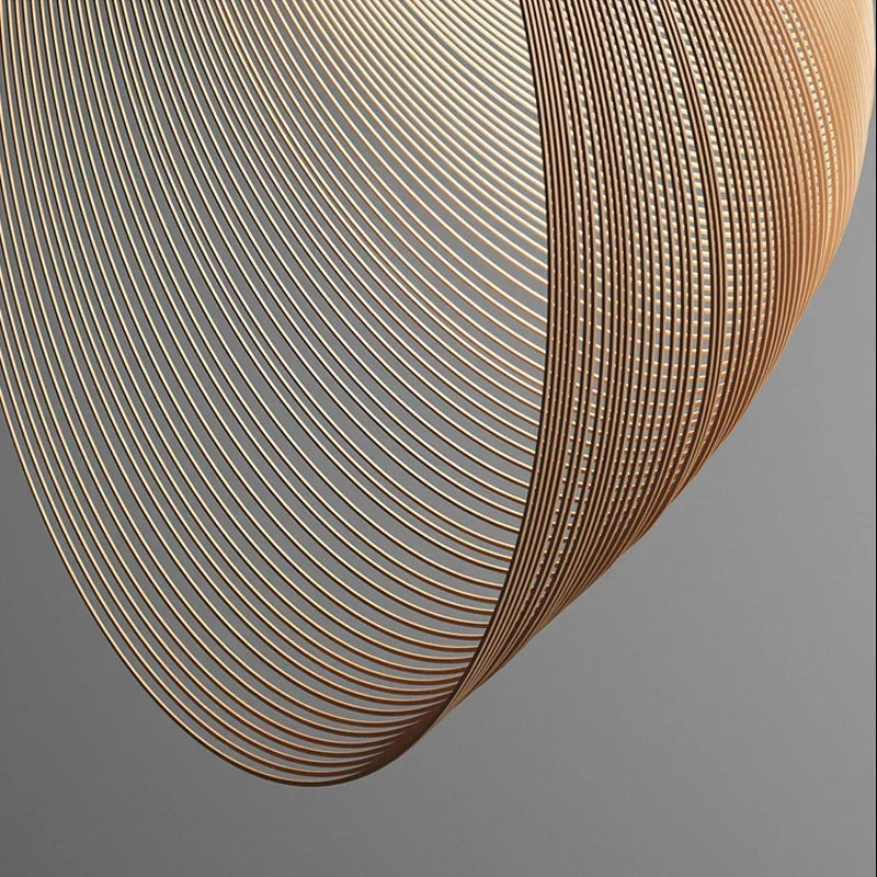 Moderne Pendelleuchte Mit Holzring Schlankes Minimalistisches Beleuchtungskonzept Für Wohnzimmer Und Küche Holzlook