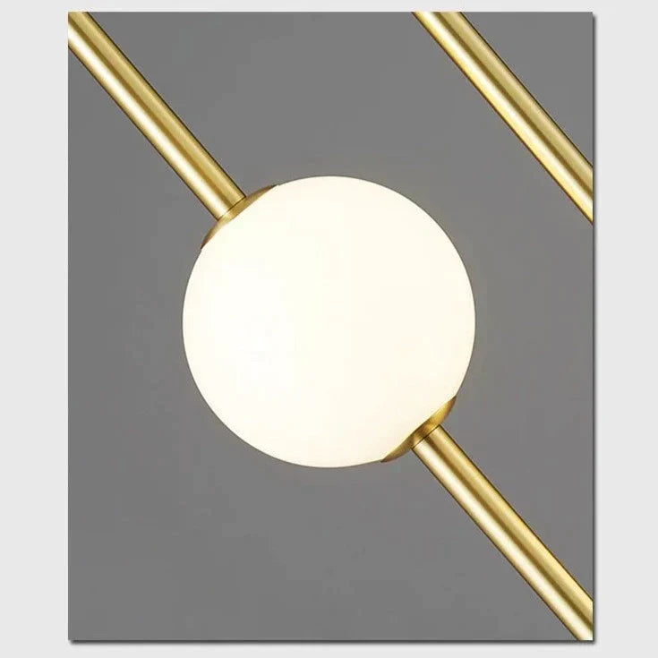 Elegante Pendelleuchte Mit Doppeldraht Stangendesign Und Glasglobus Für Esszimmer Wohnzimmer Und Küche