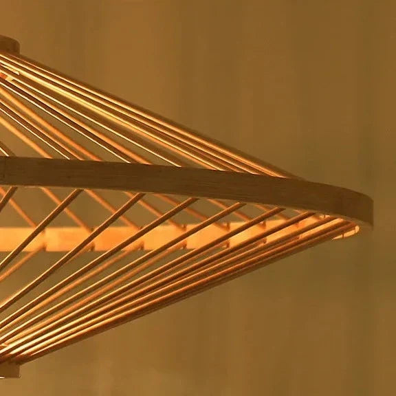 Moderne Geometrische Bambus Pendelleuchte Für Küche Und Esszimmer Umweltfreundliche Raumbeleuchtung Natürliche Materialien