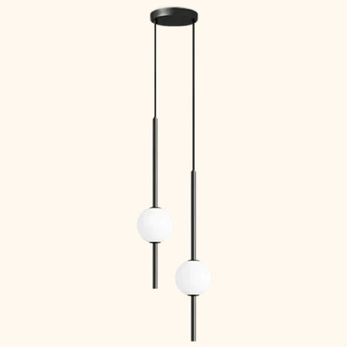 Elegante Pendelleuchte Mit Doppeldraht Stangendesign Und Glasglobus Für Esszimmer Wohnzimmer Und Küche