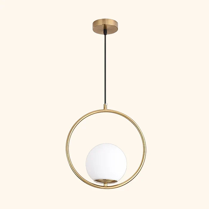 Elegante Moderne Glas Pendelleuchte Mit Glas Ball Pendelleuchte Design Und Messing Und Chromakzenten Für Industrielle Innenräume