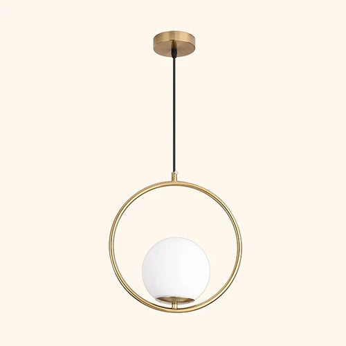 Elegante Moderne Glas Pendelleuchte Mit Glas Ball Pendelleuchte Design Und Messing Und Chromakzenten Für Industrielle Innenräume